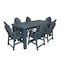 Highwood Usa Hamilton 7pc Rectangular Counter Height Outdoor Patio Furniture Dining Set 84 x 42 AD-ST7HM2CO5BA-NBE - alternate 1